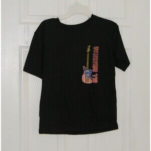 Blue Theory Patriotic Tee Boys Size Large All American Guitar Music NWOT